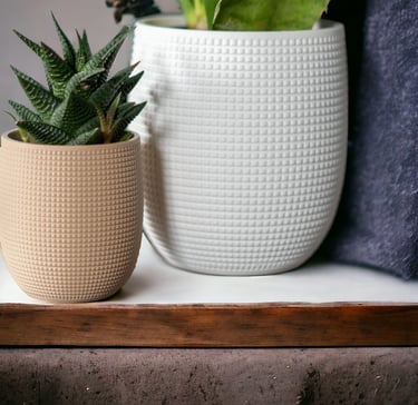 Maceta para interiores impresa en 3D
