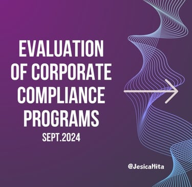 DOJ CORPORATE COMPLIANCE PROGRAMS JESICA HITA