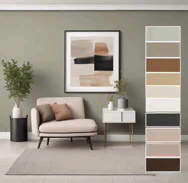 modern color palette for living room