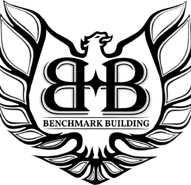 a logo for benchmark building