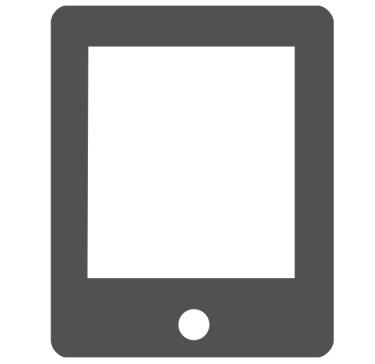 Icône représentant une tablette en portrait