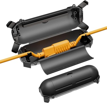 2 Pack Outdoor Extension Cord Cover Waterproof - Weatherproof Electrical Connection Box for Outdoor 