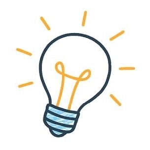 Sketch-style lightbulb icon symbolising innovation, clarity, and aftermarket strategy solutions for SMEs.