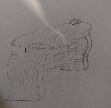 furniture sketch drawn by hand