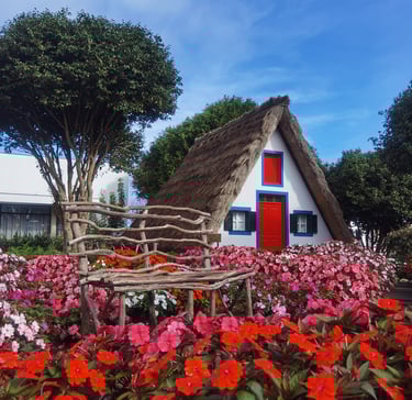 maison traditionnelle à Santana à Madère 