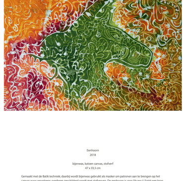 NABK, Jaarboek Kunstenaars, Nederland, Kunstweek. Batik Painting