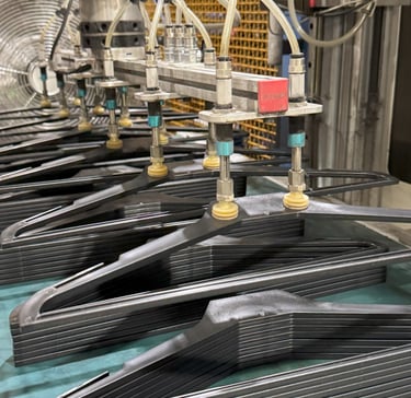 perchas de plástico