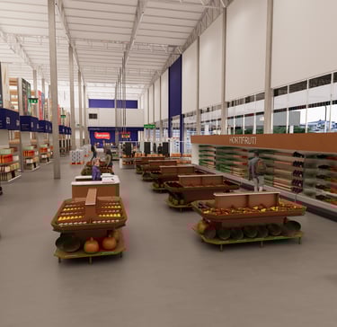 layout de supermercado