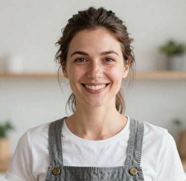 woman wearing black crew-neck shirt
