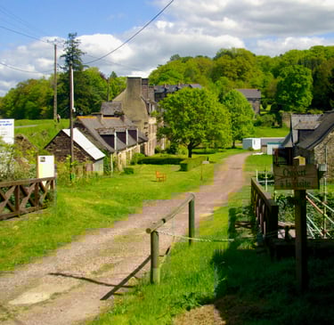 l'entrée des forges de paimpont