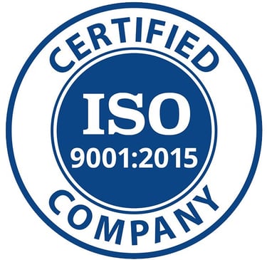 logo Certified ISO 9001:2015 Company