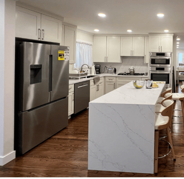 Kitchen remodel project by Asha Construction in the Bay Area