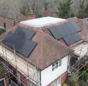 Solar Panel installation Stoughton, Guildford, Surrey.