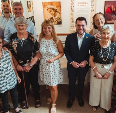 visita del presidente de la generalitat y miembros del casal