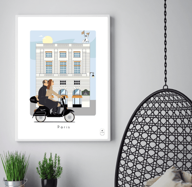 Illustrations personnalisées qui captent vos plus beaux moments en famille ou entre amis