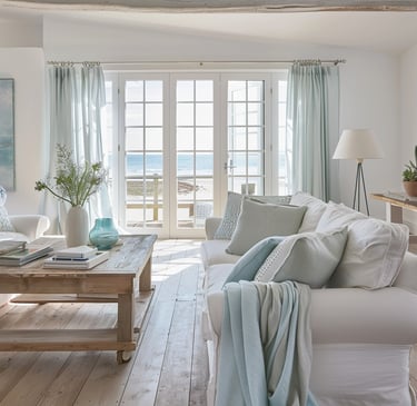 Salon lumineux et parfaitement entretenu après une prestation de ménage à domicile