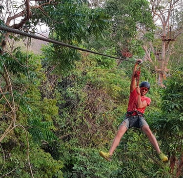Ziplines & Adventure Park in Tad Lo