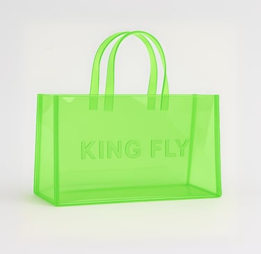 Modern Transparent Tote Bag by King Fly