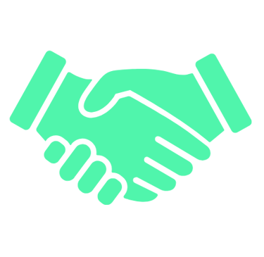 a handshake of two hands holding hands