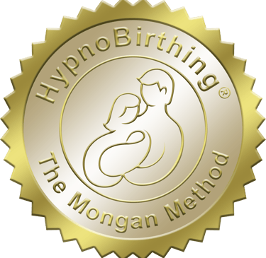 Logo - a gold medal medal for the hyponobirthing