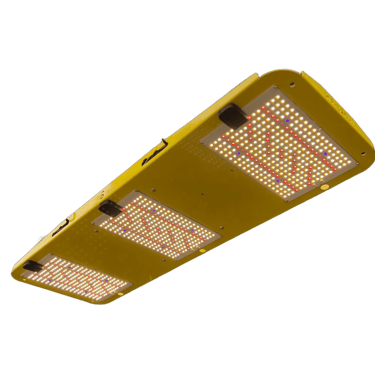 a yellow light fixture with a yellow light on it