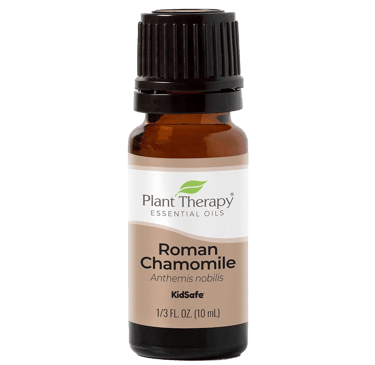 Roman Chamomile essential oil bottle labeled KidSafe, 10 ml.