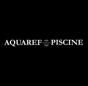 Logo d'Aquaref Piscine avec lien vers le site internet, crées par OpéPro