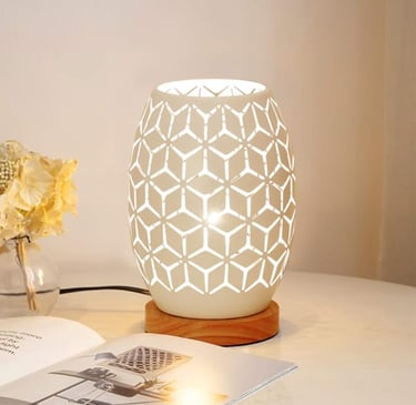 Wooden Base Bedroom Lamp