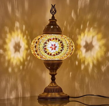 Turkish Moroccan Mosaic Table Lamp