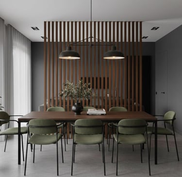 Wood Slat Room Divider