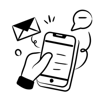 téléphone portable avec message et communication pour faire référence à la communication voyageur