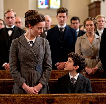 While in church, Bryan asks his mother if this is the year he will have a dad.