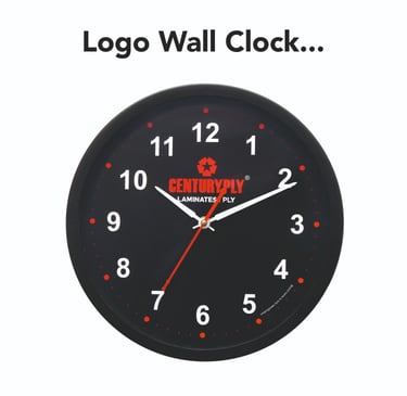 Best manufacturer of logo printing wall clock in bulk quantity