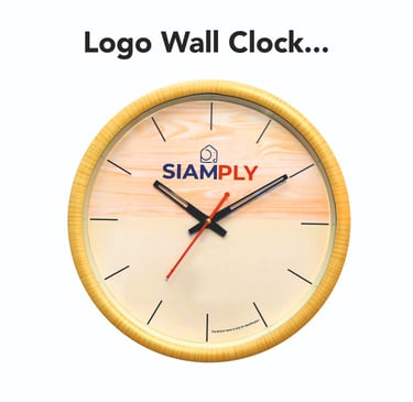Best Logo printed wall clock manufacturer in delhi