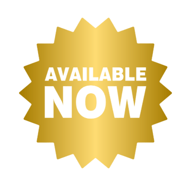 An 18-point gold star with the words "Available Now" written in the centre of it
