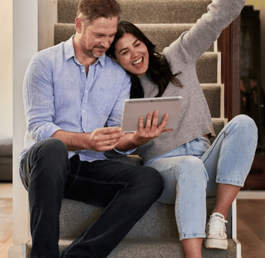 A couple happy with their property being sold