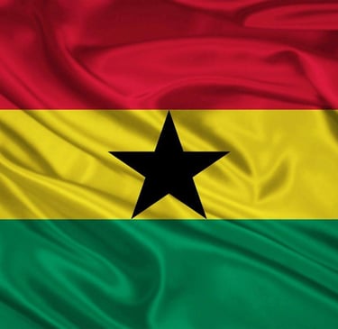 a flag of the country of ghana