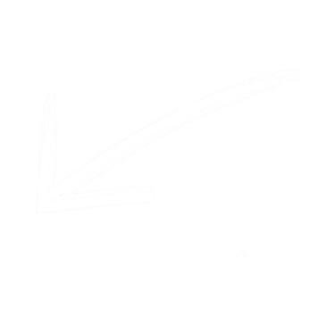 a white arrow pointing up to the left side of a black arrow