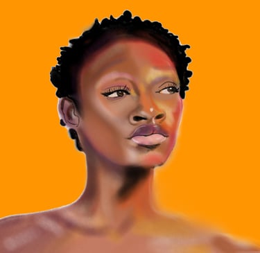 a man in a blue shirt and black pants