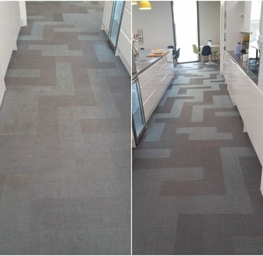 before and after carpet cleaing 