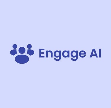 a logo for engage ai