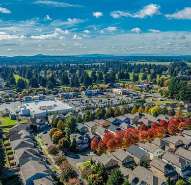 Lacey, WA aerial view