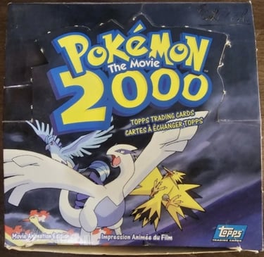 Display Topps Pokemon The Movie 2000 dessus Canadienne