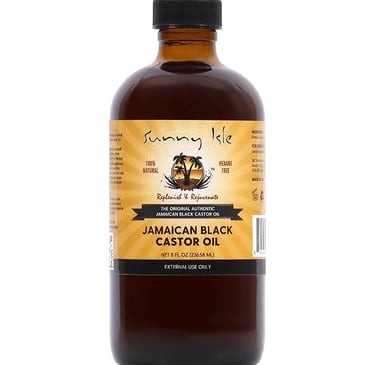 a bottle of jamaican black castor oil