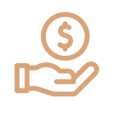 a hand holding a dollar sign with a dollar sign