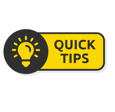 a quick tip sign