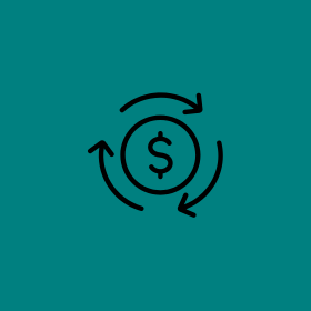 a circle with a dollar sign in it 