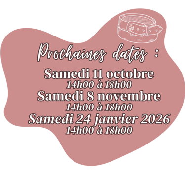 Atelier créatif Genève création ceinture en cuir