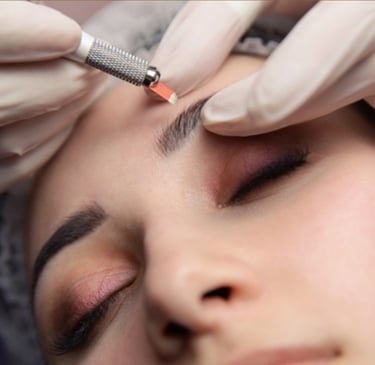 micropigmentación de cejas. y labios
