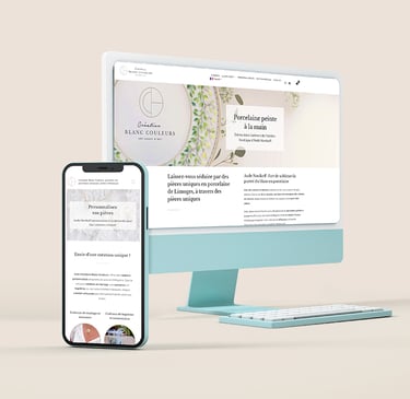 Une refonte de site ecommerce pour l'artisan Aude Novikoff, peintre sur porcelaine, Essonne
